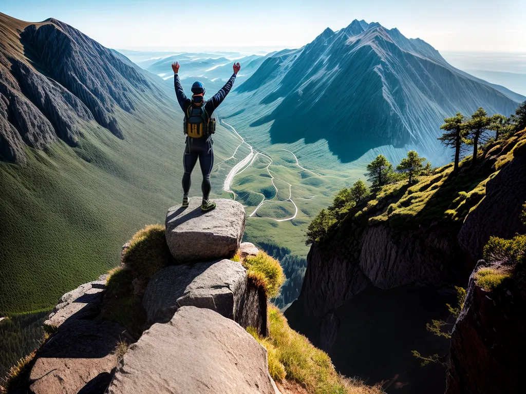 Fotos conquista caminho montanha poder