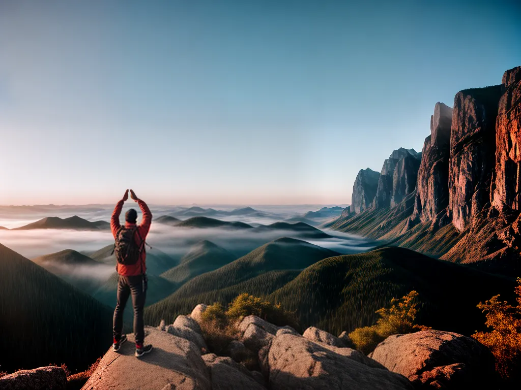 Técnicas de Coaching para Alcançar Objetivos 4 Fotos conquista pessoa topo montanha