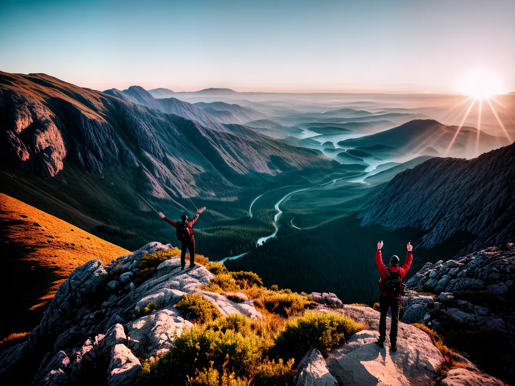 Fotos conquista pessoal cume montanha