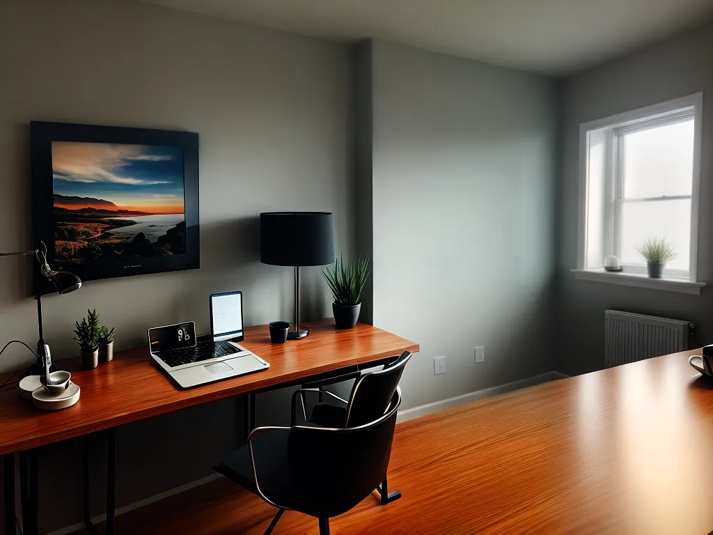 Fotos escritorio organizado planejamento cafe