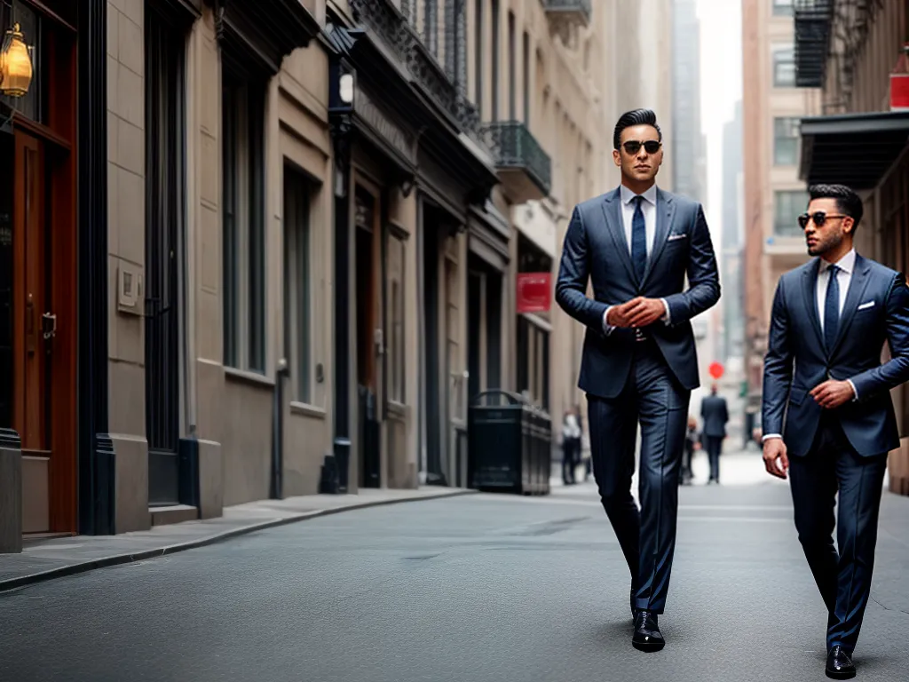 Fotos executivo confiante rua movimentada