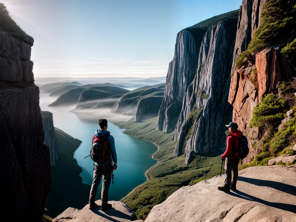 Fotos explorador aventura paisagem cliff
