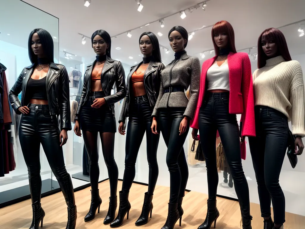 Fotos expositores manequins variedade design