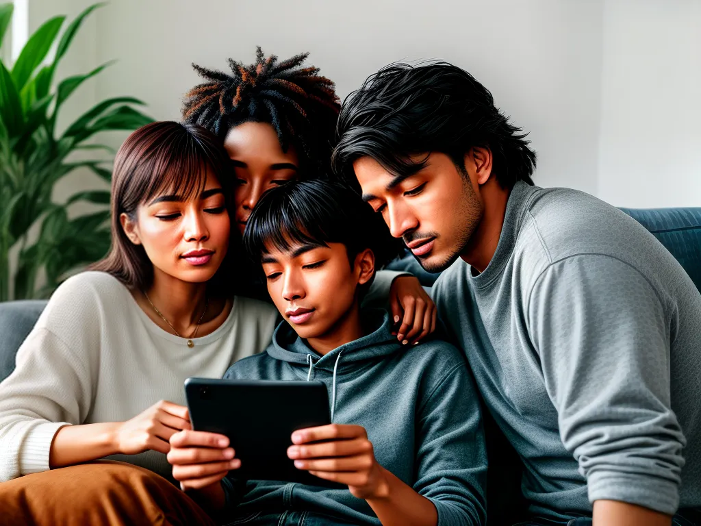 Fortalecendo os Laços Familiares na Era Digital 4 Fotos familia tela juntos vinculo