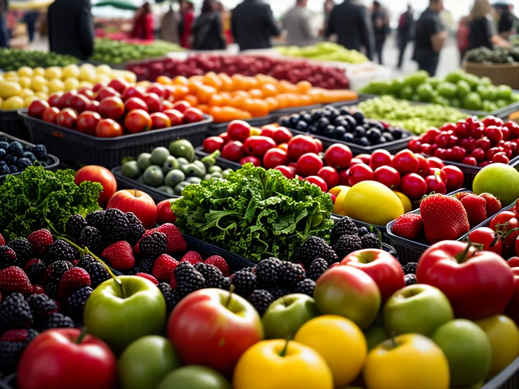 Fotos feira organica frutas verduras coloridas 1