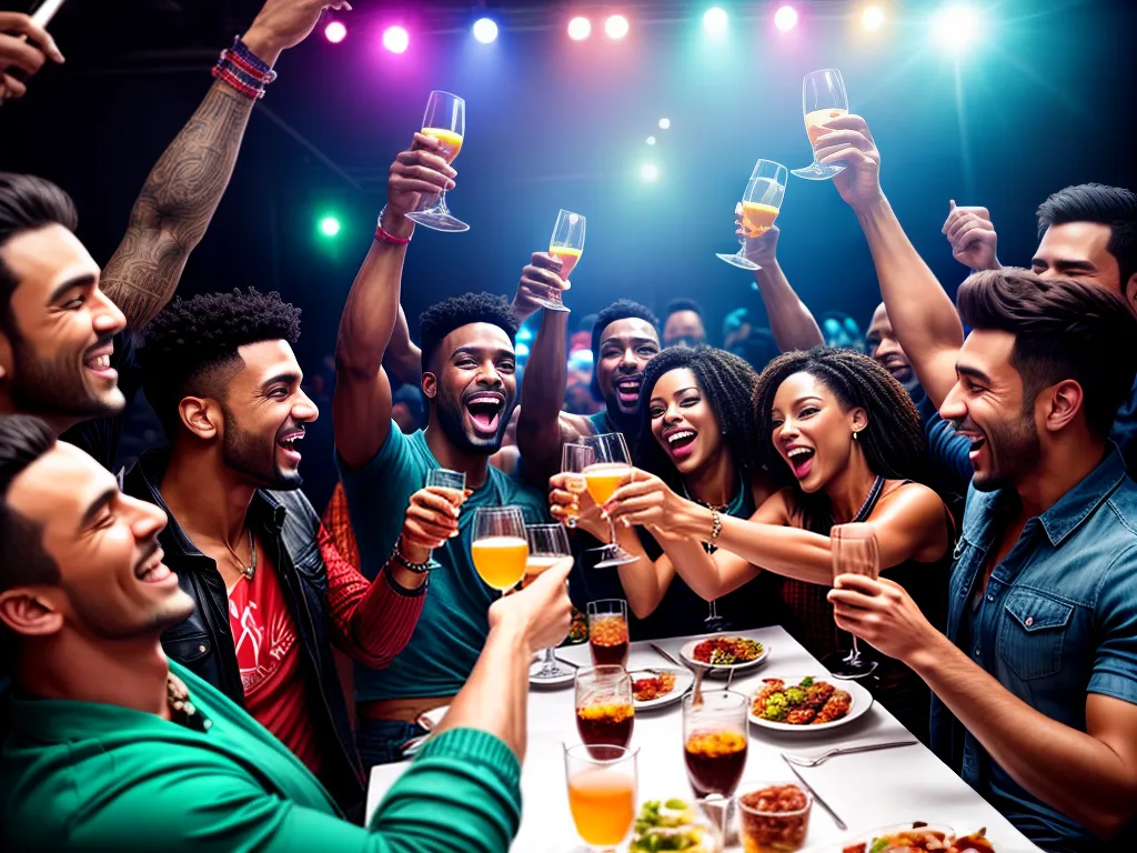 Por que os homens bebem tanto nas festas? Fotos festa amigos brinde alegria