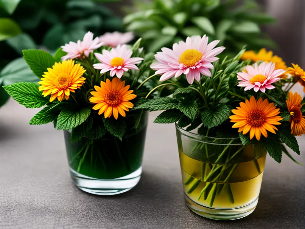 Fotos flores folhagens vaso prata grooming