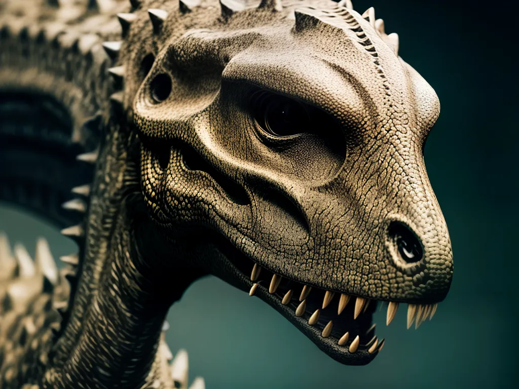 Fotos fossil dinossauro cranio detalhes
