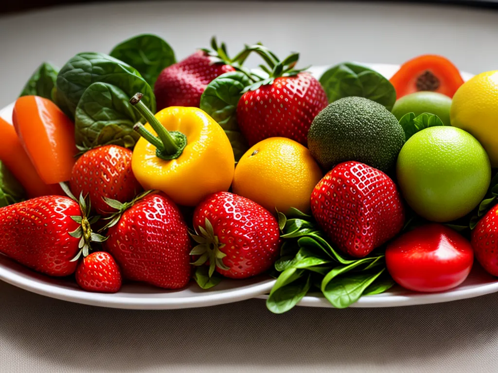 Fotos frutas legumes vitaminas coloridos