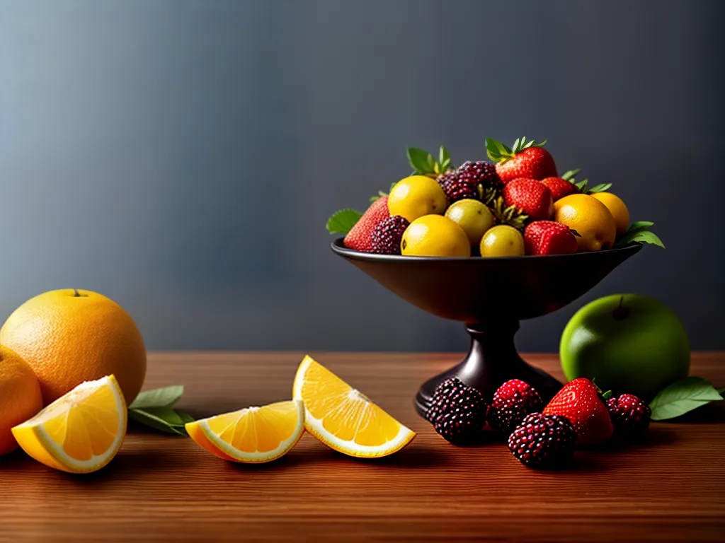 Como Decorar seu Apartamento com Frutas 3 Fotos fruteira colorida mesa moderna 1