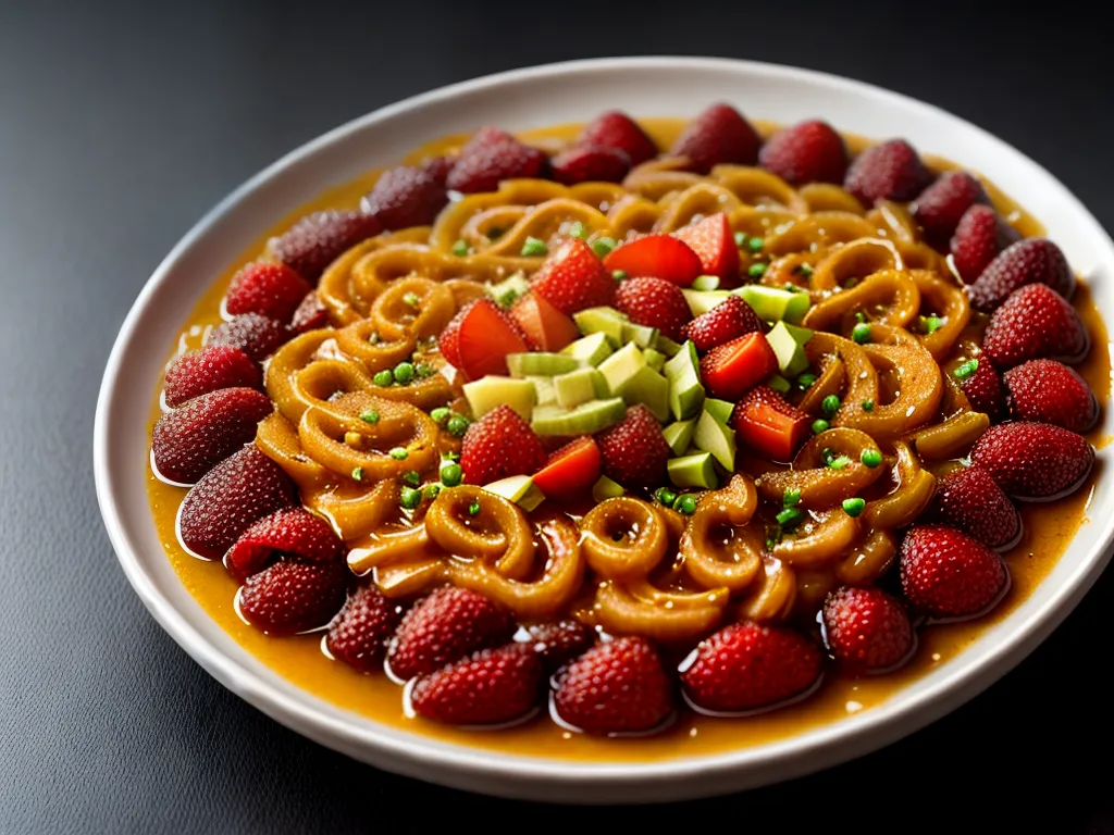 Fotos gastronomia molecular prato colorido inovacao