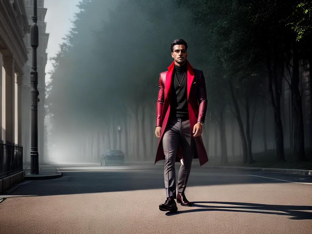 Fotos homem elegante terno listrado