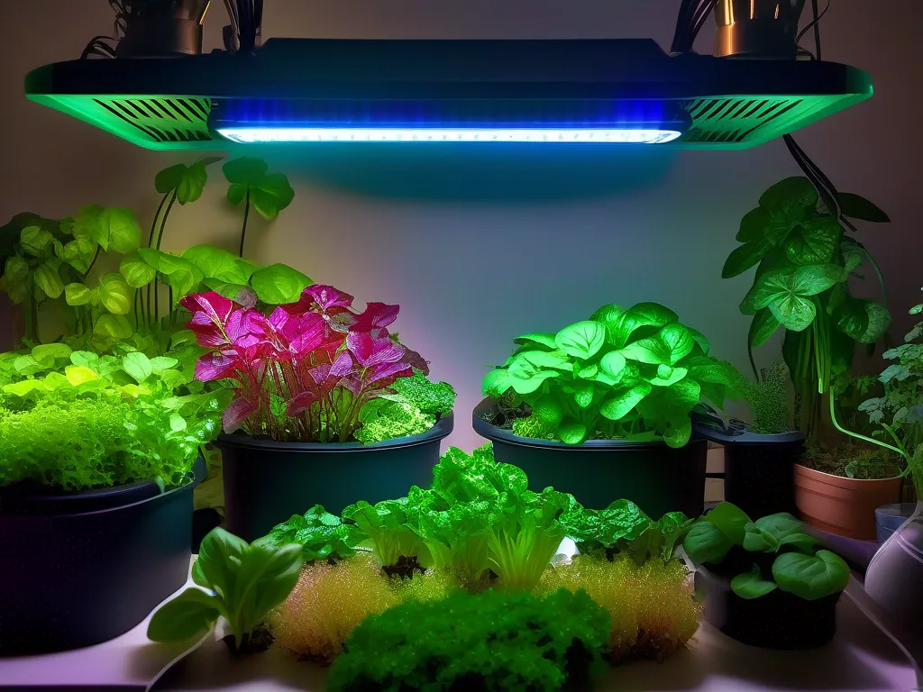 Como Iniciar um Cultivo Hidropônico em Casa 4 Fotos jardim hidroponico interno colorido