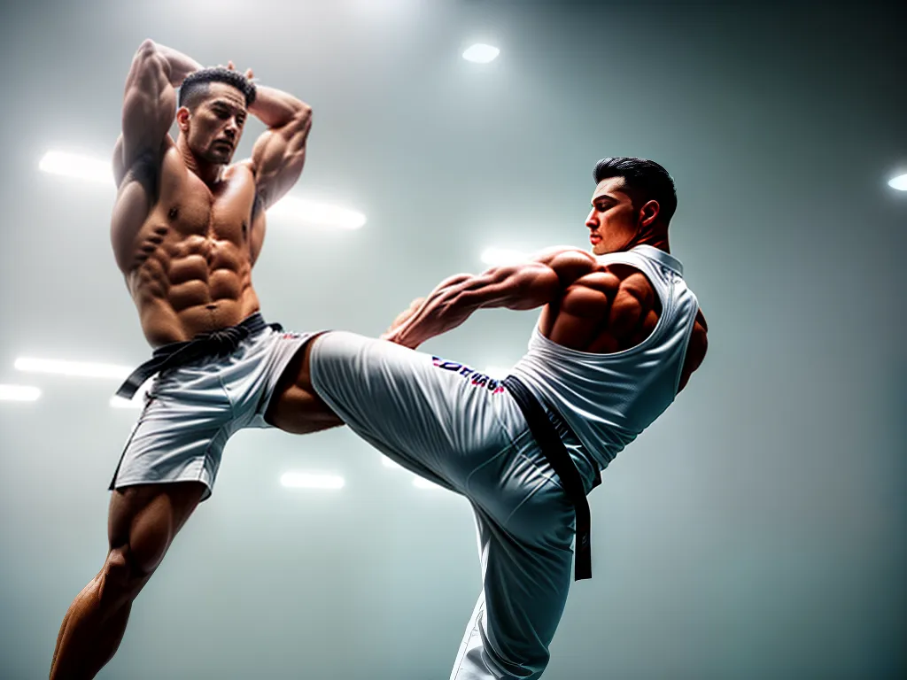 Os Benefícios do Jiu-Jitsu para Mente e Corpo 1 Fotos jiu jitsu gi chute alto treino