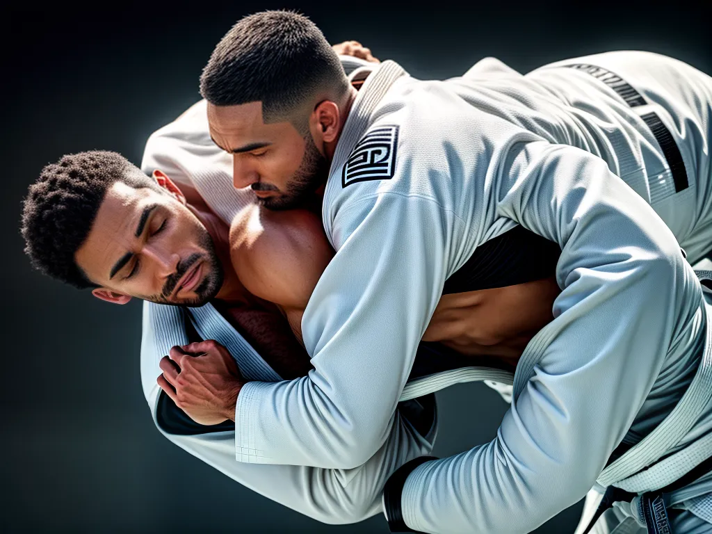 Os Benefícios do Jiu-Jitsu para Mente e Corpo 2 Fotos jiu jitsu gi lanca oponente determinacao