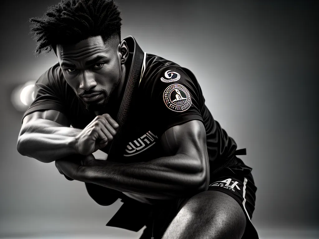 Os Benefícios do Jiu-Jitsu para Mente e Corpo Fotos jiu jitsu preto branco foco serenidade