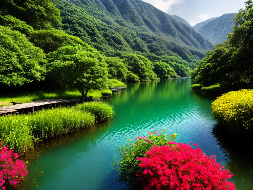 Preservando a Vida Aquática: Dicas para Lagos e Represas 1 Fotos lago sereno natureza flores