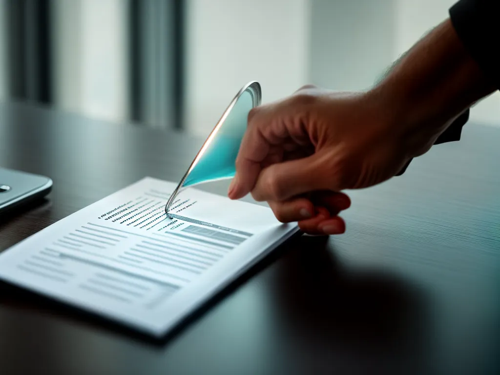 Fotos mao lupa relatorio financeiro