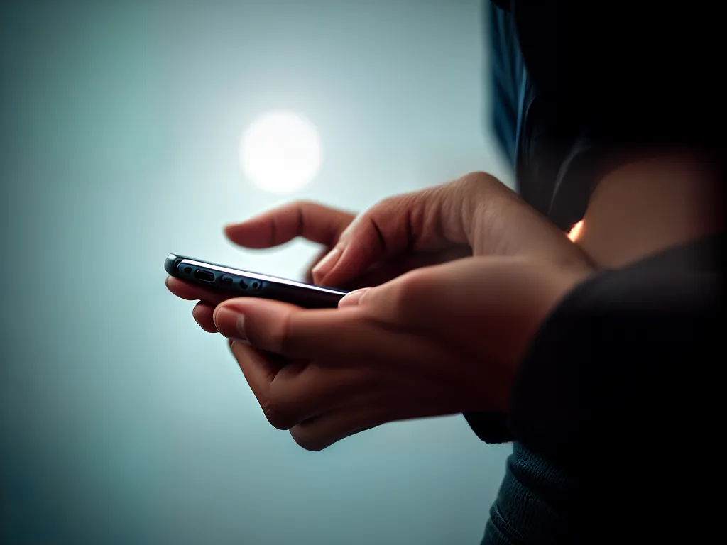 Fotos mao segurando smartphone icones aplicativos