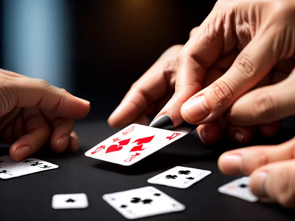 Fotos maos habilidosas embaralhando cartas