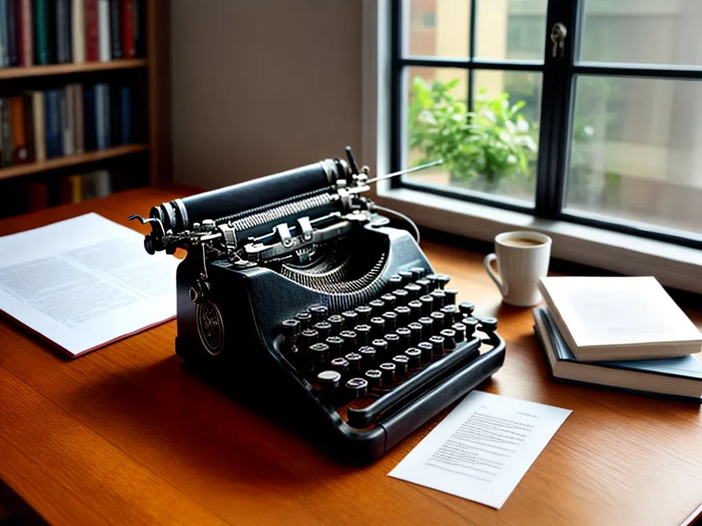 Como se tornar um biógrafo de sucesso 1 Fotos maquina escrever escritorio amanhecer