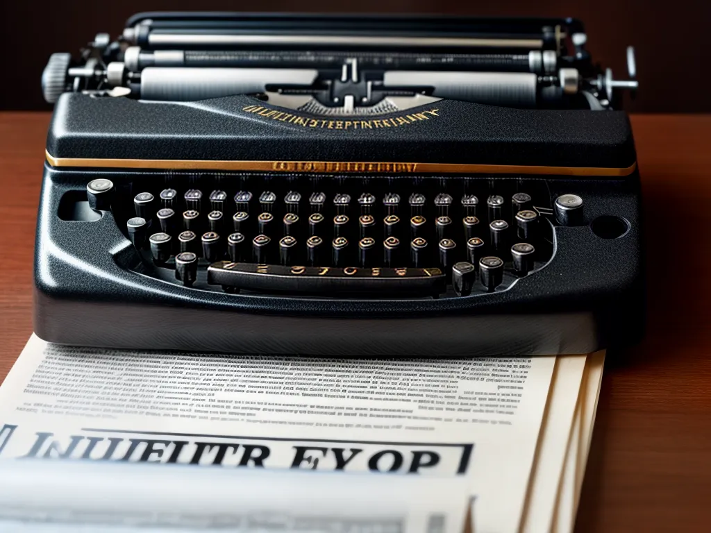 Fotos maquina escrever jornalismo impacto