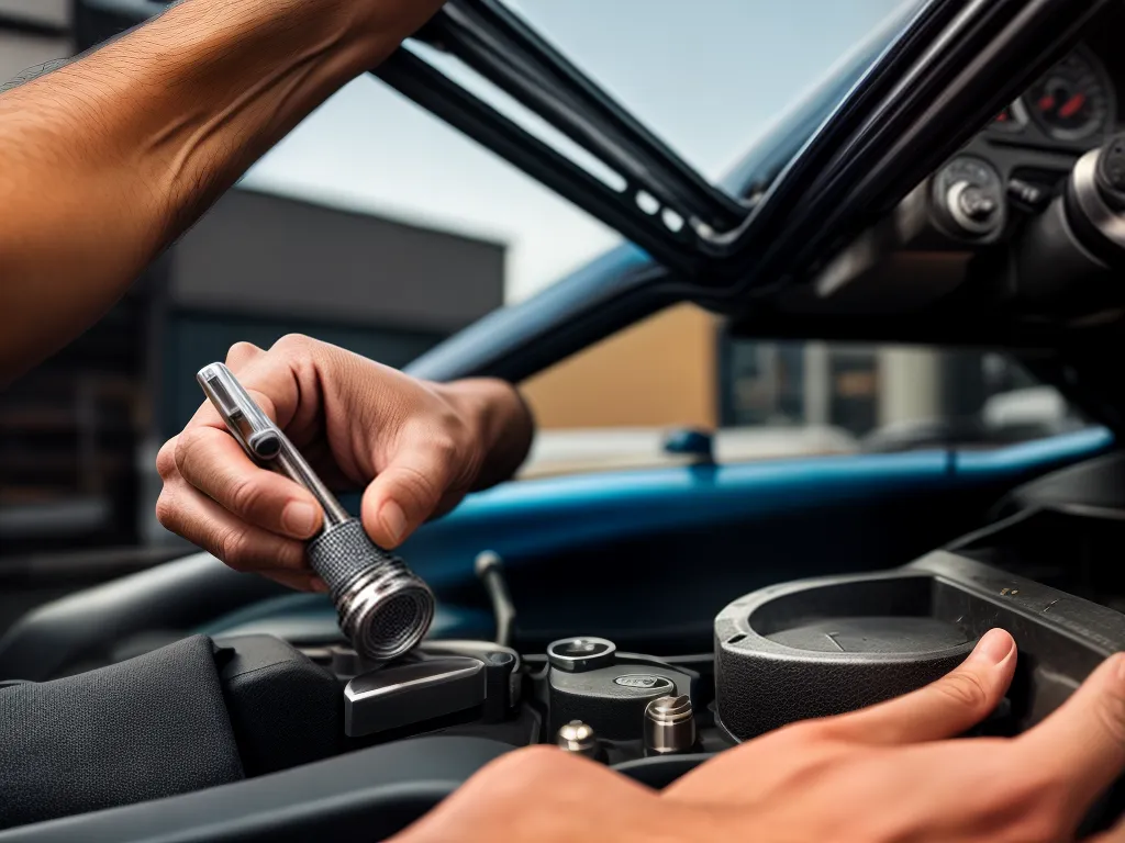 Fotos mecanico trabalhando freios ferramentas