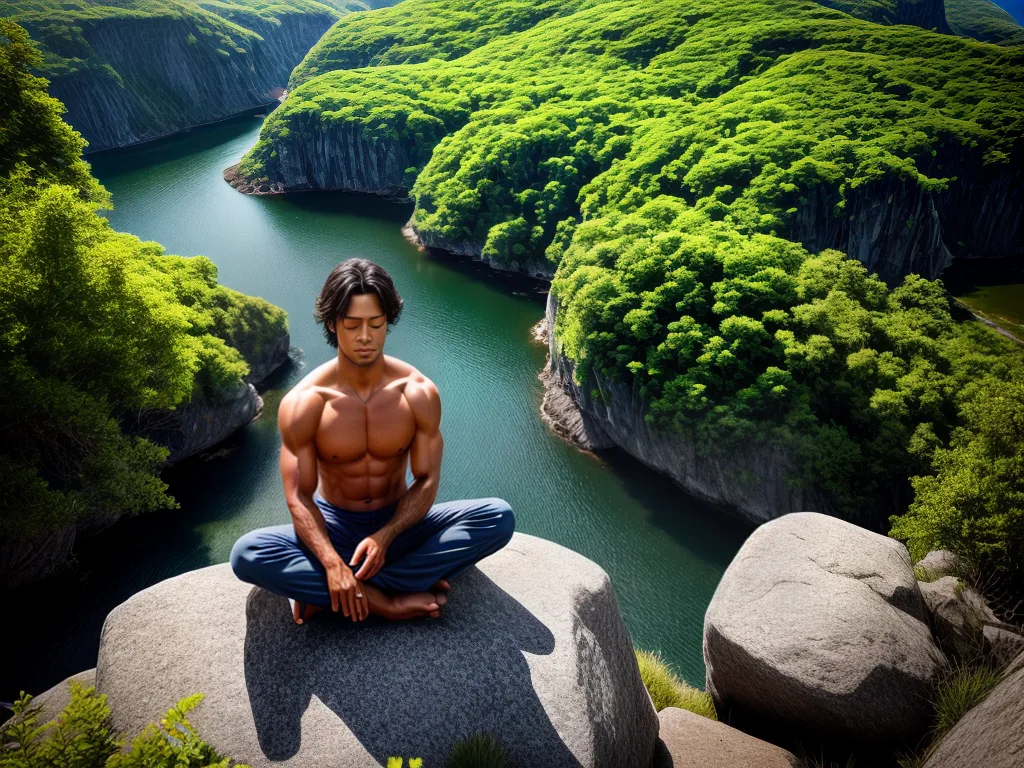 Fotos meditacao paz montanha verde ceu