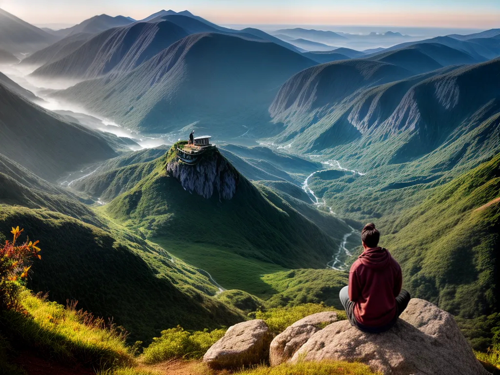 Fotos meditacao paz natureza montanha