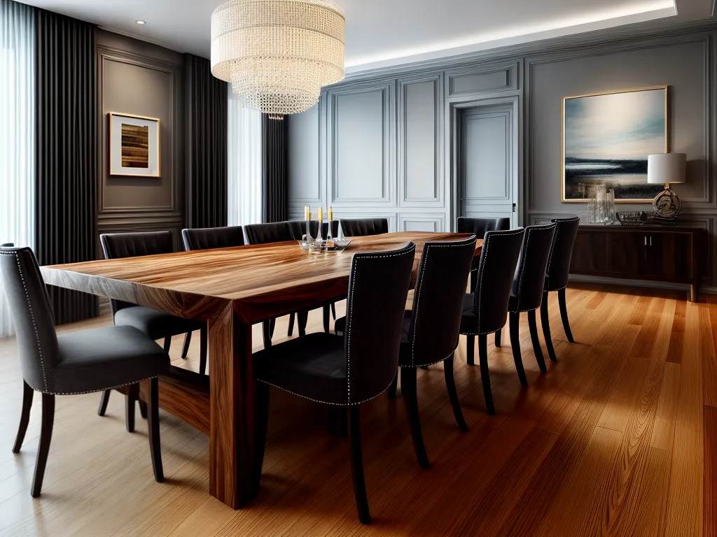 Tauari: A Madeira Nobre Conquistando o Mercado de Móveis 1 Fotos mesa jantar tauari elegante