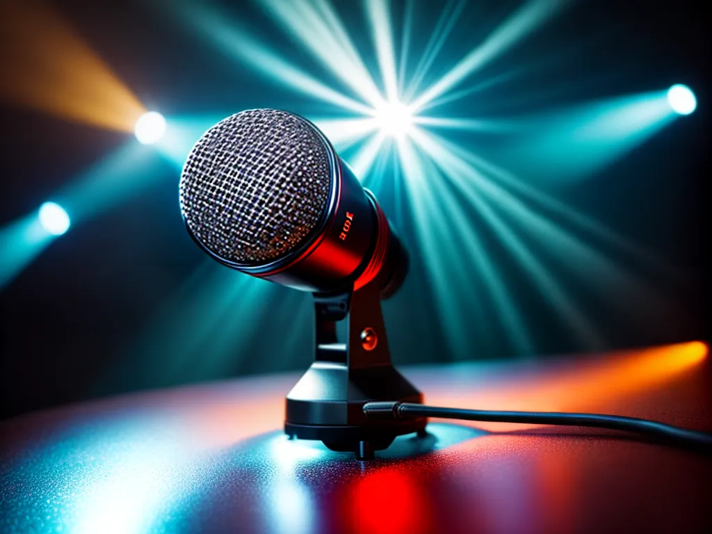 Fotos microfone sopranistas brilho glamour