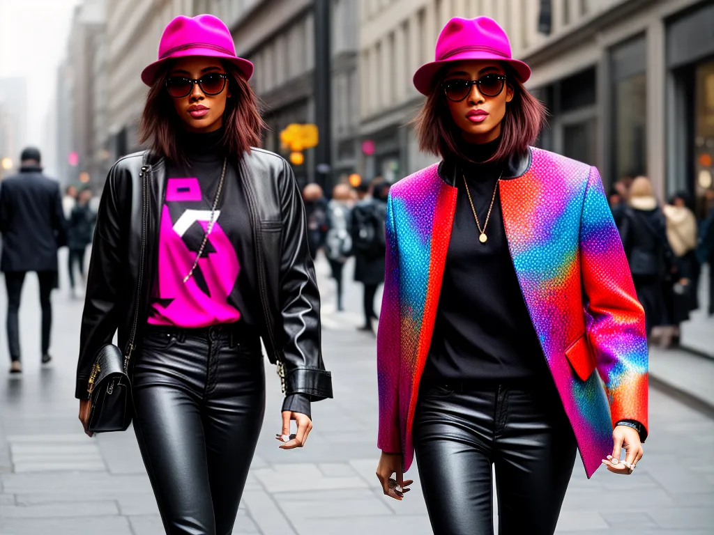 Fotos moda urbana estampas coloridas