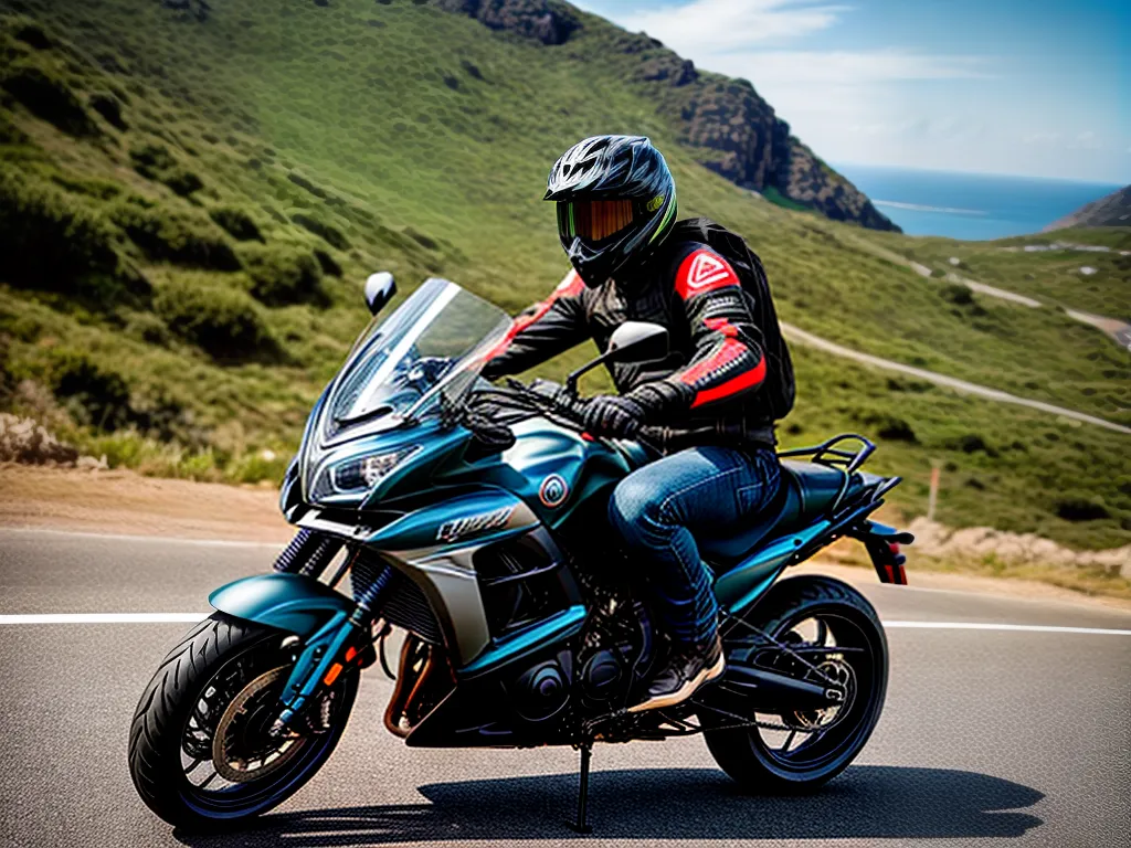 Fotos motociclista estrada paisagem liberdade