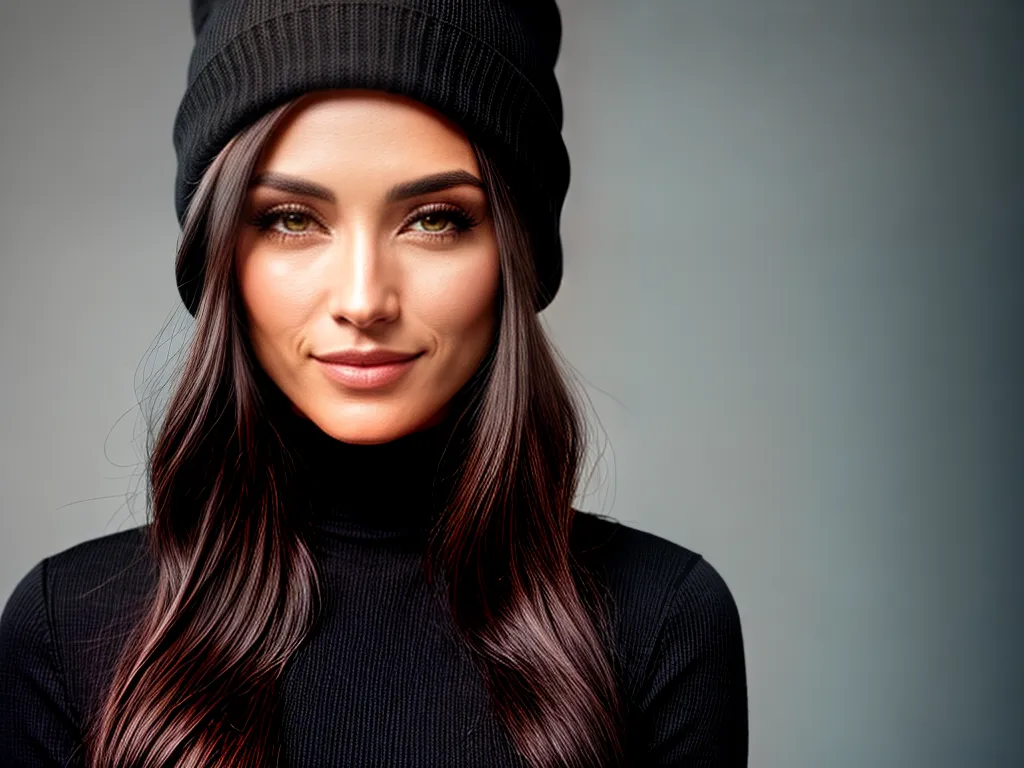 Dicas de Estilo: Elegância ao Usar um Gorro 2 Fotos mulher estilosa chapeu preto 1