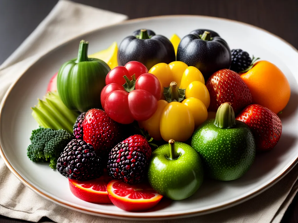 Fotos nanotecnologia alimentos coloridos