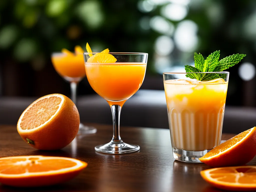 Fotos nectar laranja citrus mint