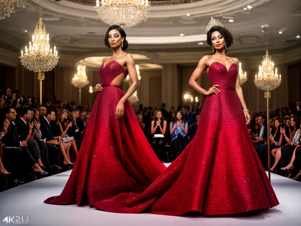 Fotos passarela flores cascata modelos