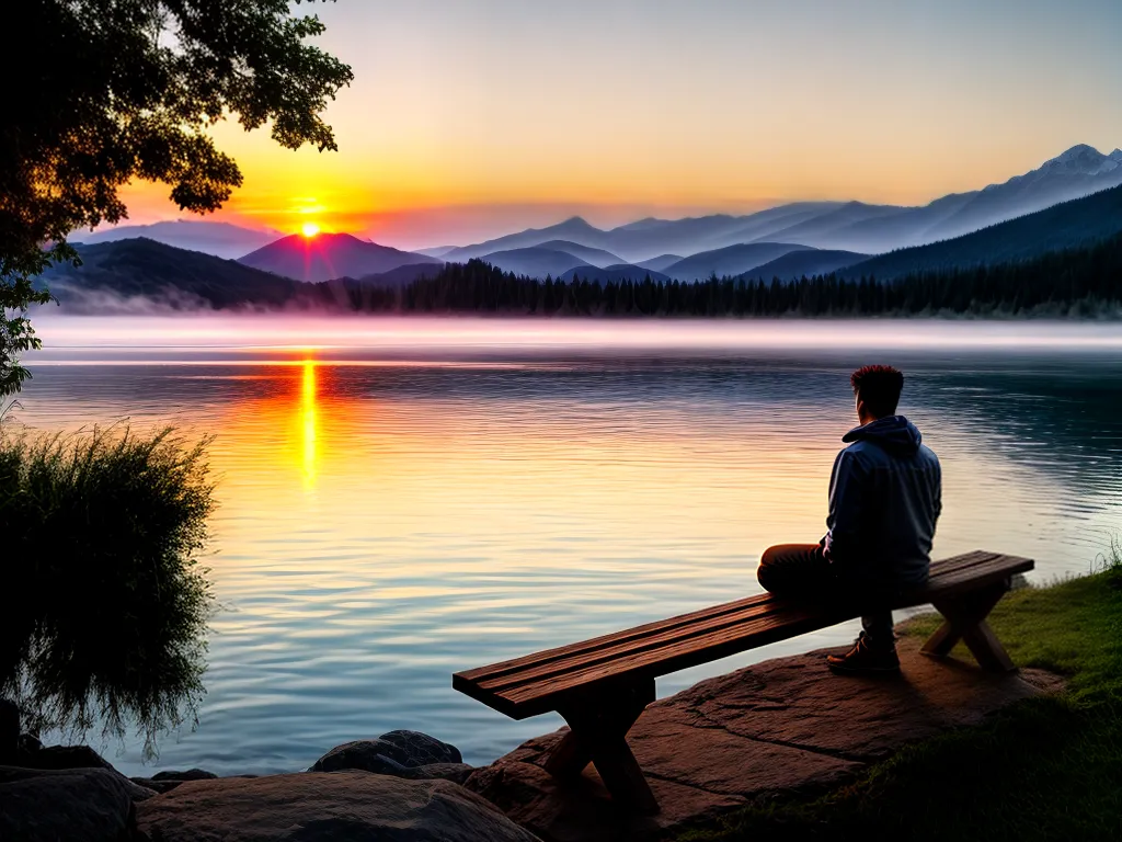 Paciência: O Segredo para Resultados Duradouros Fotos paz por do sol lago solidao 1