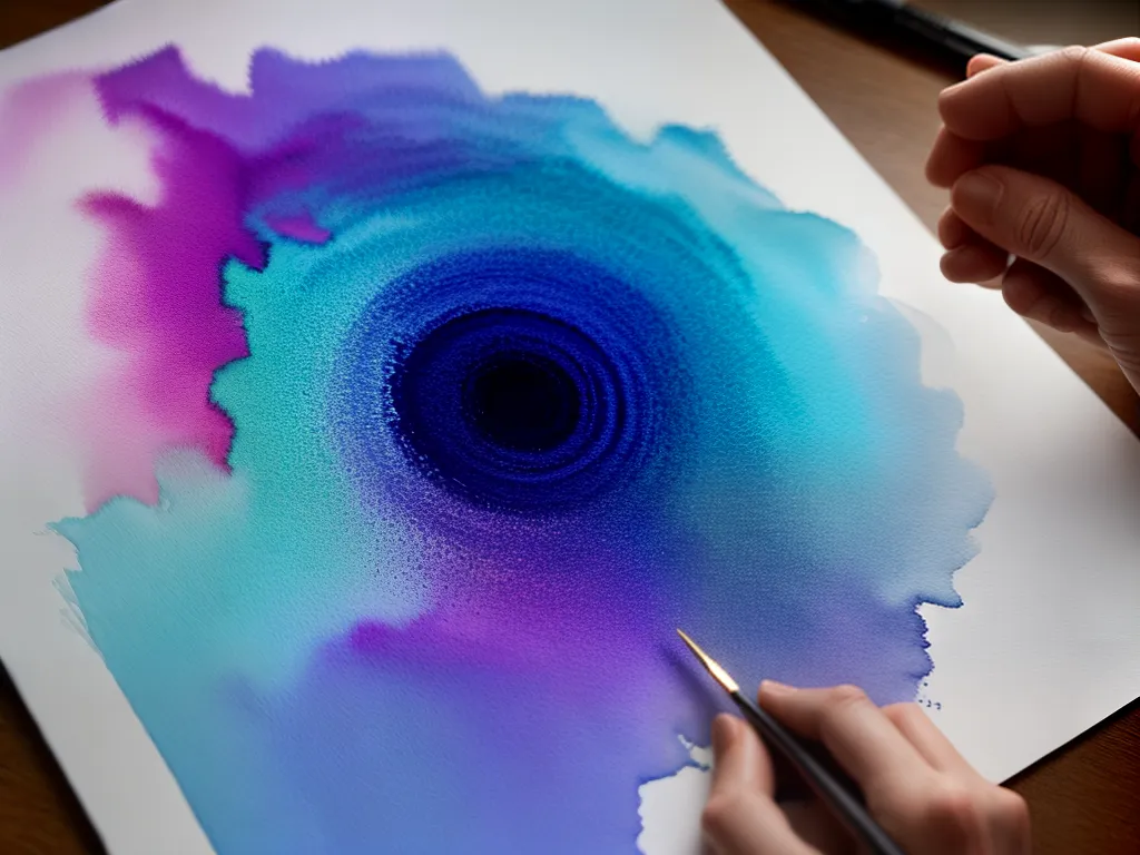 Fotos pintura aquarela movimento cores