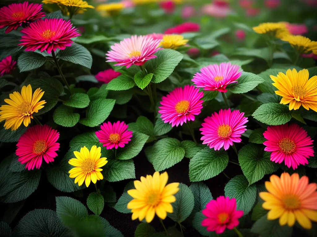 Fotos pintura jardim flores coloridas