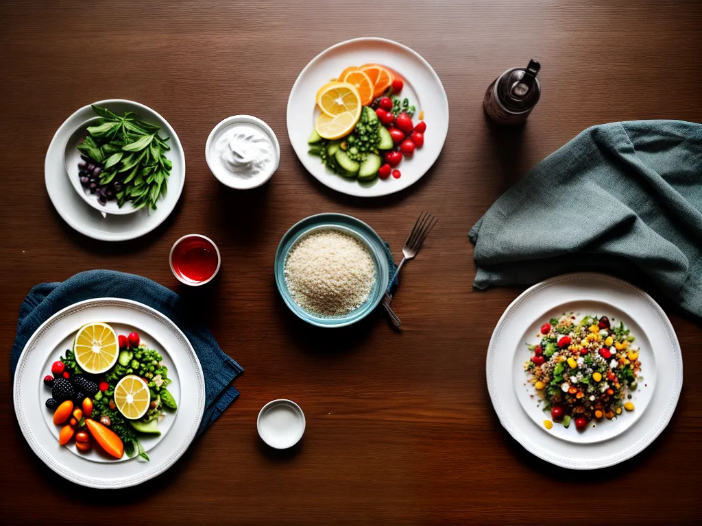 Dicas para uma Digestão Saudável e Bem-Estar Corporal 2 Fotos prato colorido alimentos saudaveis