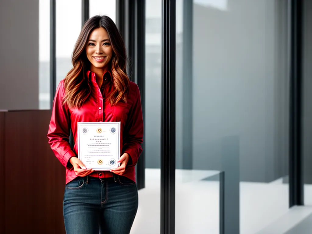 A Importância da Certificação: Qualidade e Confiança Garantidas 2 Fotos profissional certificado confiante sorriso