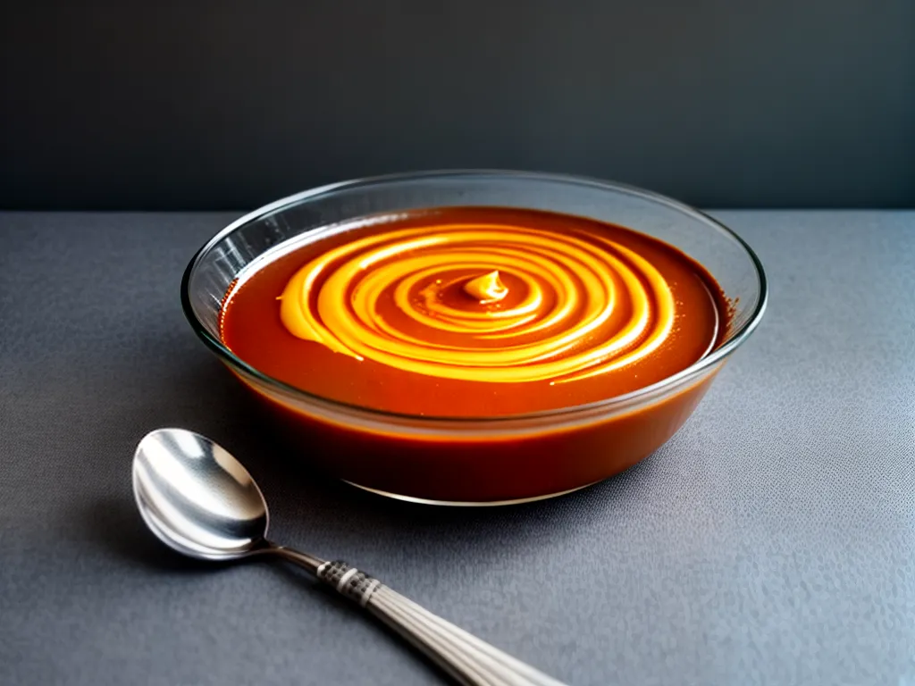 Fotos pudim caramelo cremoso utensilios