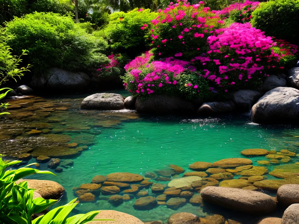 Transforme seu quintal em um jardim encantador e relaxante Fotos quintal jardim flores fonte