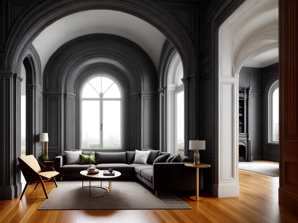 Como utilizar o Arcoj na decoração de interiores 3 Fotos sala estar moderna arco madeira