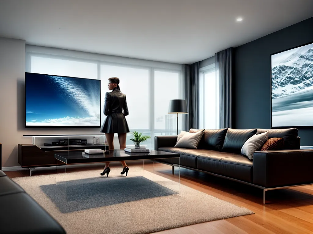 Fotos sala futurista tecnologia casa 2023