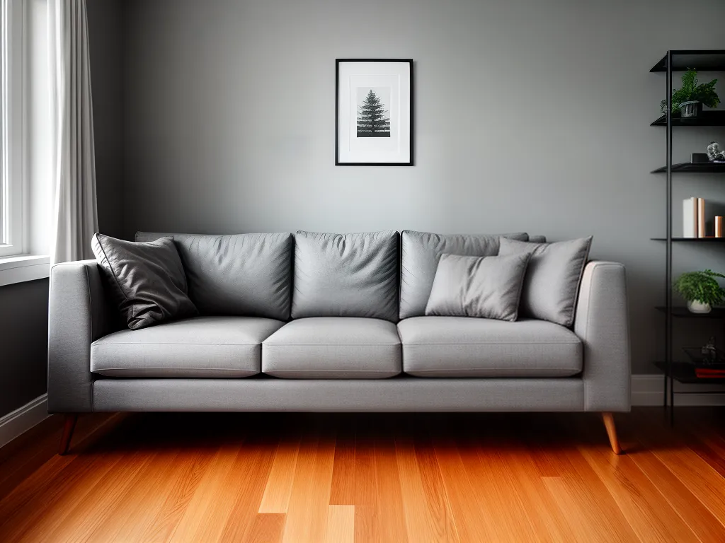 Fotos sala minimalista sofa cinza elegante