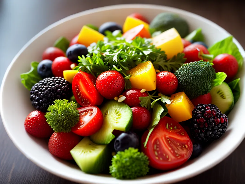 Fotos salada colorida nutritiva