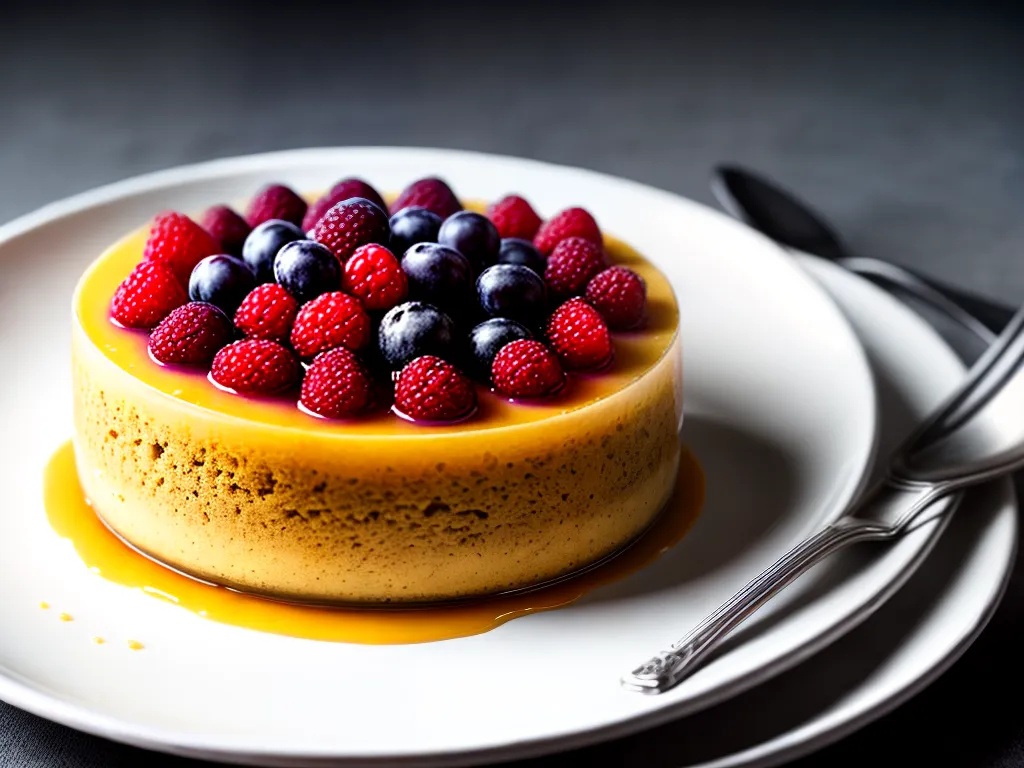 Fotos sobremesa pudim uva fresca