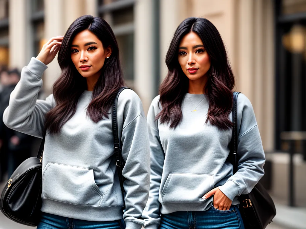 Fotos sweatshirt estiloso design moderno